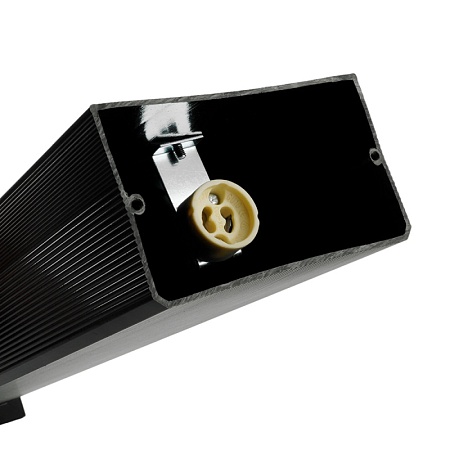 Светильник садово-парковый Feron.ONE DH0808-P, столб,  GU10 220-240V, черный пластик - фото