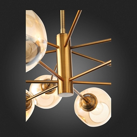 Светильник подвесной ST-Luce Золотистый/Янтарный E14 12*40W SL1500.203.12 - фото