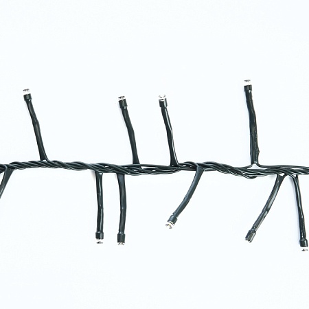 Светодиодная гирлянда Кластер Feron CL10 линейная 20м + 3м 230V 5000К, c питанием от сети, зеленый шнур - фото