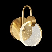 Бра ST-Luce Золотистый/Прозрачный,С пузырьками воздуха LED 1*3W 3000K SL6104.201.01