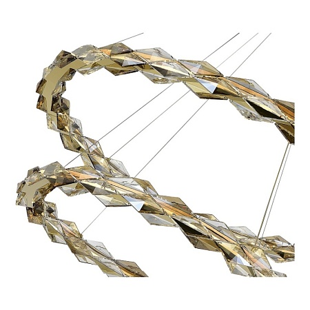 Люстра подвесная ST-Luce Золотистый/Прозрачный,Янтарный LED 1*45W 3000K SL6009.203.02 - фото