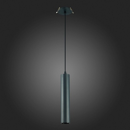 Встраиваемый подвесной светильник Черный GU10 1*50W IP20 D54xH290 220V Без ламп ST151.408.01 - фото