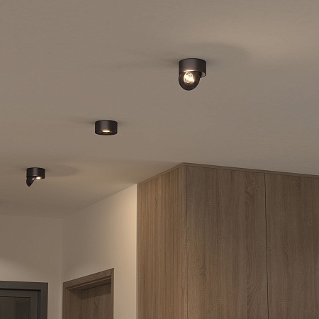 Накладной светодиодный светильник Glide черный жемчуг 25100/LED Elektrostandard - фото