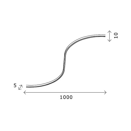 Гибкий светодиодный светильник Белый,Черный LED 1*8W 4000K 170Lm Ra>80 100° IP20 L1 000 ST668.446.08 - фото