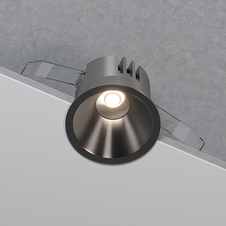Светильник встраиваемый светодиодный Forte 15W 4000K титан 25071/LED Elektrostandard - фото