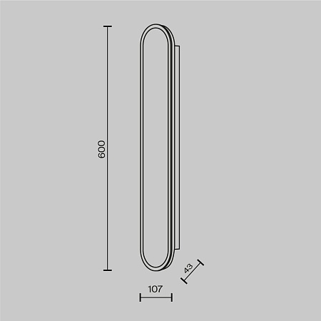 Настенный светильник (бра) Maytoni MOD429WL-L30BSK - фото