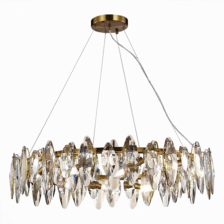 Люстра подвесная ST-Luce Латунь/Прозрачный E14 12*40W SL1227.303.12 - фото