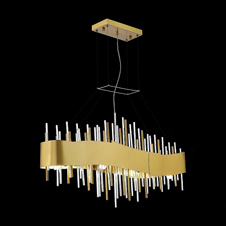 Люстра подвесная ST-Luce Матовое золото/Матовое золото,Прозрачный E14 8*40W SL1633.213.08 - фото