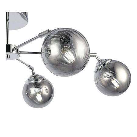 Светильник потолочный Хром/Дымчатый E14 6*40W SLE102202-06 - фото