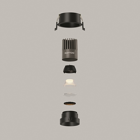 Встраиваемый светильник Technical DL115-10W-3K-B - фото