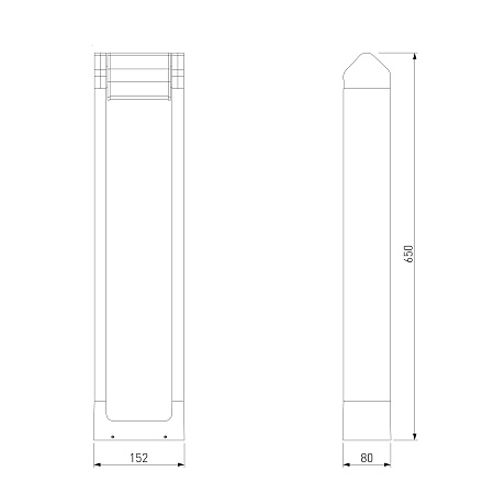 Уличный ландшафтный поворотный светильник DORS 35163/F Elektrostandard - фото
