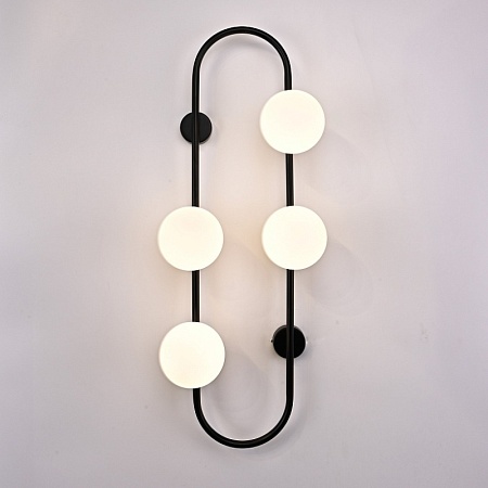 Настенное Бра Hoop Wall H77 Black Imperiumloft 213735-26 - фото