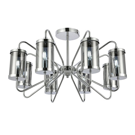 Светильник потолочный Хром/Дымчатый E14 8*40W SLE102302-08 - фото
