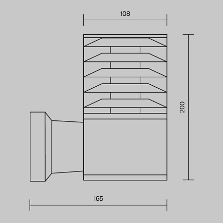 Настенный светильник (бра) Outdoor Bronx O576WL-01B - фото