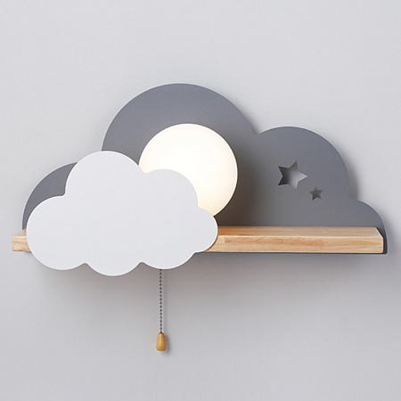 Бра С Полкой Серое Облако Wall Lamp Gray Cloud Imperiumloft 156715-22 - фото