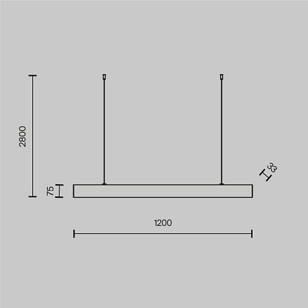 Подвесной светильник Technical BASIS P051PL-L40W4K - фото