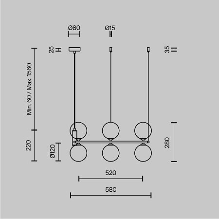 Подвесной светильник Maytoni Ring MOD013PL-06W - фото