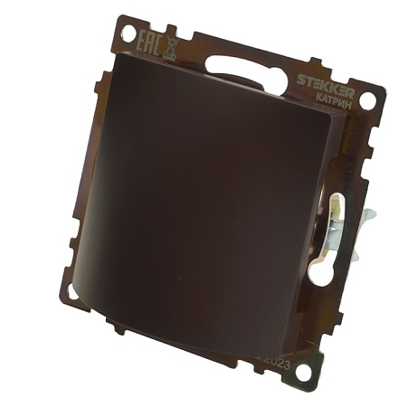 Кабельный вывод (механизм), STEKKER, серия Катрин, шоколад, GLS00-7116-04 - фото