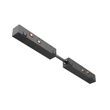 Коннектор питания прямой гибкий 5см Exility черный - фото