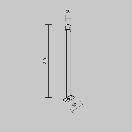 Комплектующие для уличной трековой системы Outdoor O-TR001-HL-W300 - фото
