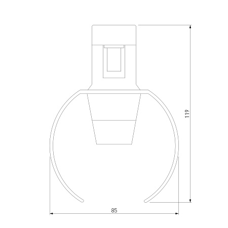 Esthetic Magnetic Трековый светильник 3W 3000K (чёрный) 85119/01 Elektrostandard - фото