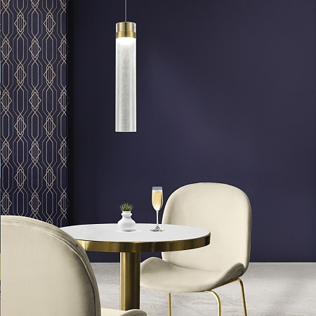 Светильник подвесной ST-Luce Латунь/Прозрачный LED 3*12W 4000K SL6236.303.03 - фото