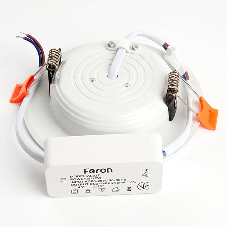Светодиодный светильник Feron AL1527 встраиваемый 9W 4500K белый - фото