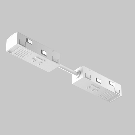 Коннектор питания прямой гибкий 5см Exility белый - фото