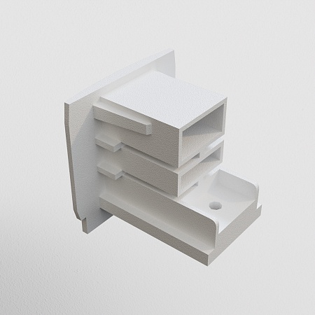 Заглушка торцевая Trinity белый, 1шт - фото