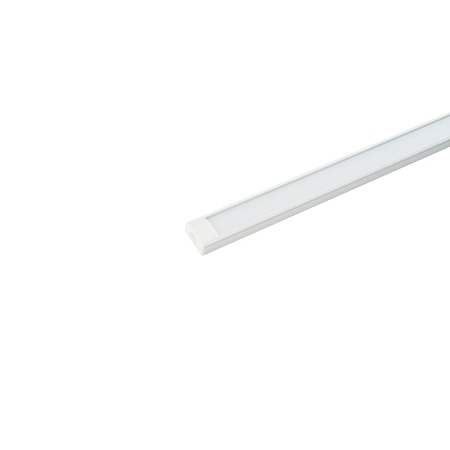 Профиль алюминиевый накладной, белый, CAB262 - фото