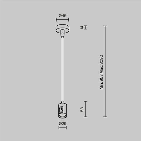 Комплектующие для систем освещения с токоведущими элементами Technical TRA157SW-B1-PT - фото