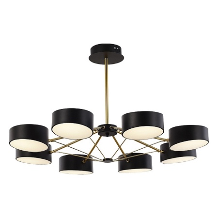 Светильник потолочный Черный, Золотистый/Черный LED 8*10W SLE6005-402-08 - фото