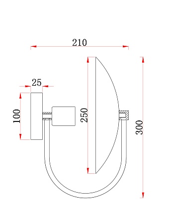 Настенный светильник (бра) Freya FR5320WL-01B - фото