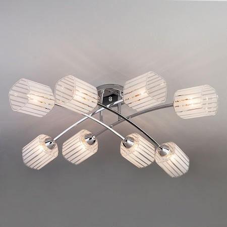 Потолочный светильник Eurosvet 30125/8 хром - фото