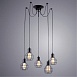 Подвесная люстра ARTE LAMP A1109SP-5BK - фото