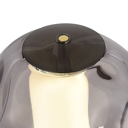 SL6520.404.01 Прикроватная лампа ST-Luce черный жемчуг/прозрачно-дымчатый LED 1*5W 4000K HELMI - фото