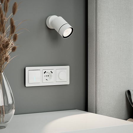 Светильник накладной поворотный Niro GU10 белый 25013/01 Elektrostandard - фото