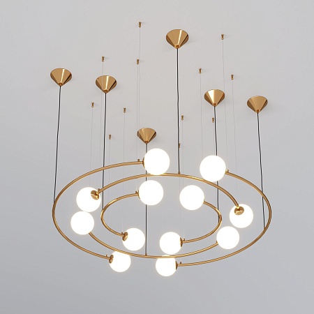 Потолочный светильник Bogate's 359/12 латунь - фото