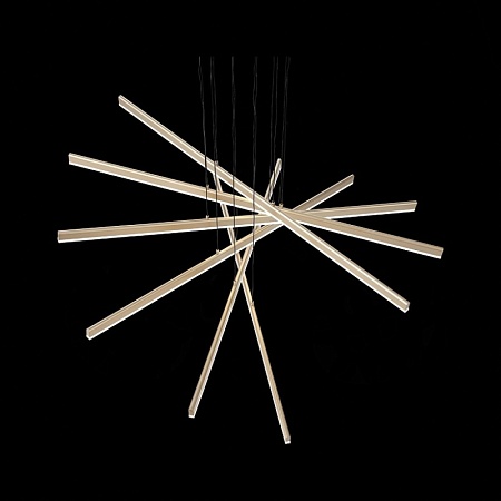 Светильник подвесной ST-Luce Матовое золото/Белый LED 6*16,6W 4000K SL394.223.06 - фото