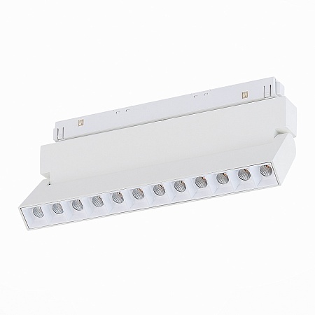Магнитный трековый светильник белый LED 1*12W 4000K 1 009Lm Ra>80 36° IP20 L219xW22xH10 ST364.546.12 - фото