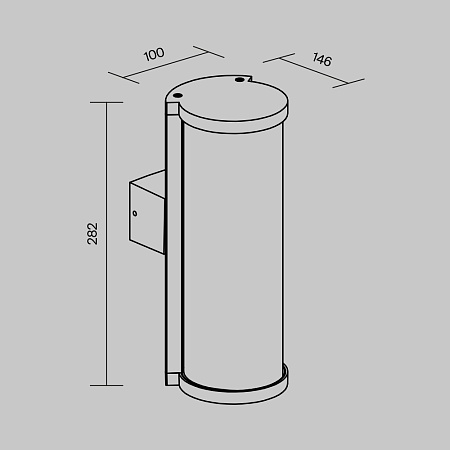 Настенный светильник (бра) Outdoor Conf O451WL-01GF - фото