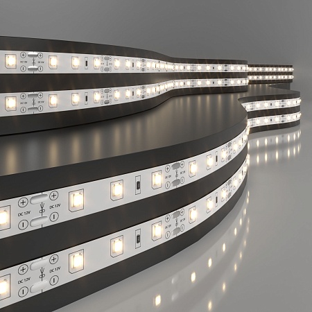 Комплект светодиодной ленты 12 В 4,8 Вт 60 Led/м 2835 IP20, теплый белый 3300K, 5 м Набор светодиодной ленты 12V 4,8W 60Led 2835 IP20 теплый белый, 5м Elektrostandard - фото