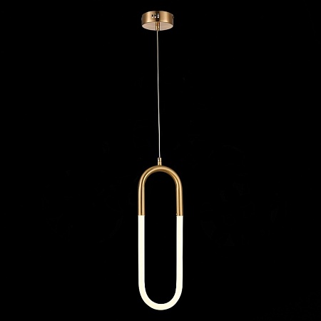 Подвес ST-Luce Латунь/Латунь, Белый LED 1*14W 3000K SL1579.303.01 - фото
