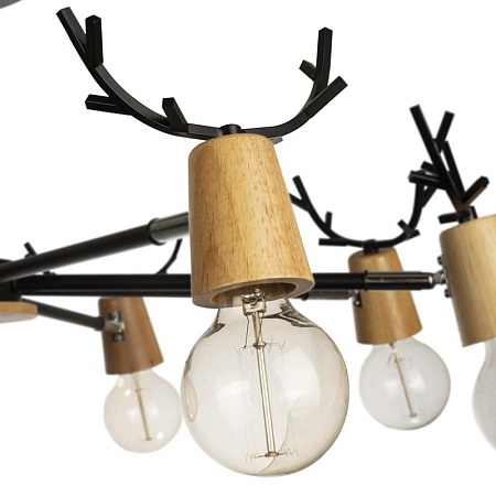 10024/8 Black Люстра на штанге LOFT IT Sven - фото