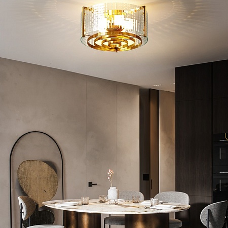 Потолочная Люстра Из Рельефного Стекла Lussa D38 Imperiumloft 167746-26 - фото