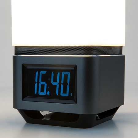 Smart-лампа с bluetooth-колонкой  серебристый Lussole Media 80418/1 - фото