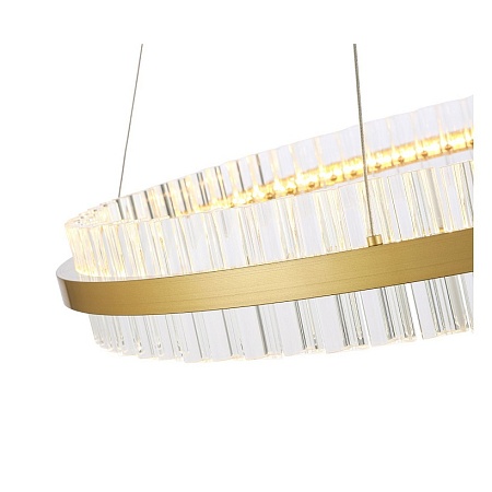 Светильник подвесной ST-Luce Матовое золото/Прозрачный LED 1*60W 3000K SL383.223.01 - фото