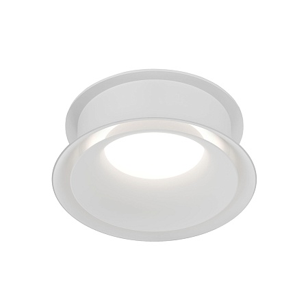 DK2403-WH Встраиваемый светильник влагозащ., IP 44, 15 Вт, GU10, белый, алюминий - фото