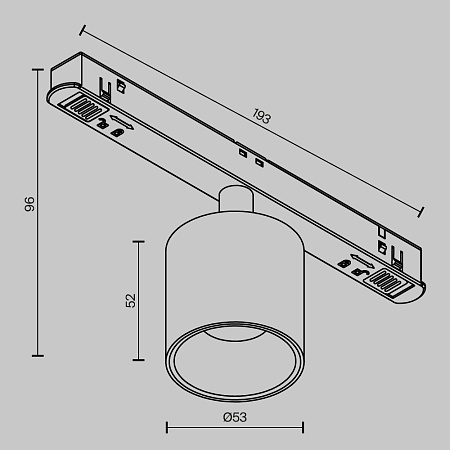 Трековый светильник Technical Alfa S TR132-4-7W-DS-BS - фото