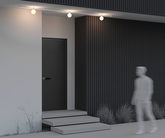 Уличный трековый светильник Outdoor O-TR01-1-S-9WW3K - фото